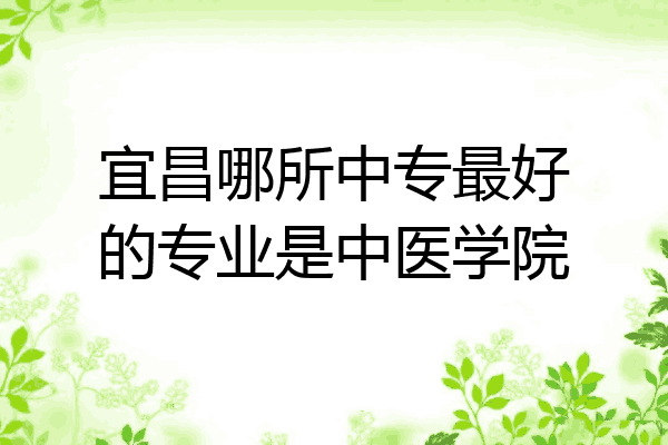 宜昌哪所中专最好的专业是中医学院
