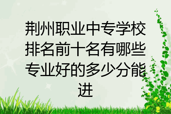 荆州职业中专学校排名前十名有哪些专业好的多少分能进