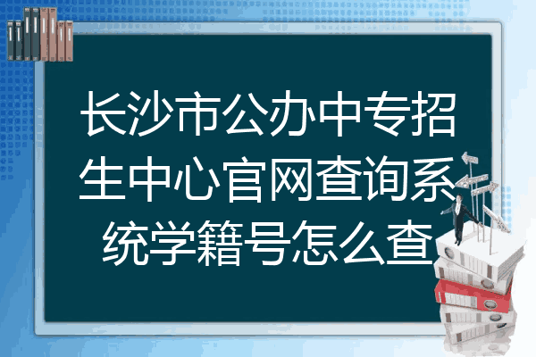 长沙市公办中专招生中心官网查询系统学籍号怎么查