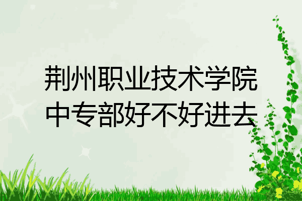 荆州职业技术学院中专部好不好进去