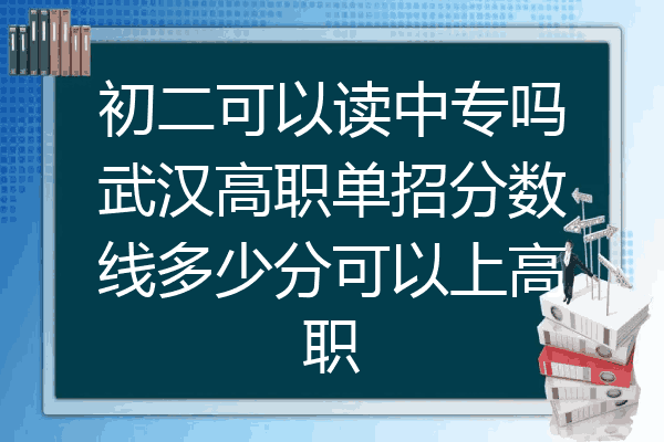 初二可以读中专吗武汉高职单招分数线多少分可以上高职