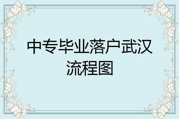 中专毕业落户武汉流程图
