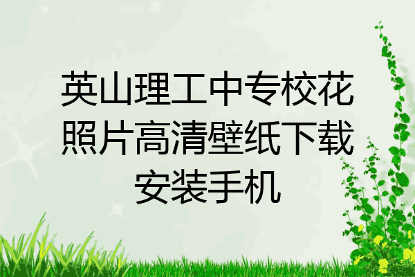 英山理工中专校花照片高清壁纸下载安装手机