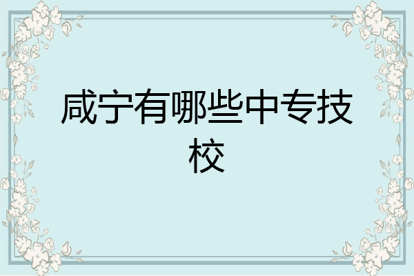 咸宁有哪些中专技校