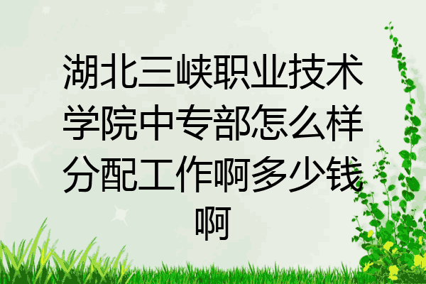 湖北三峡职业技术学院中专部怎么样分配工作啊多少钱啊