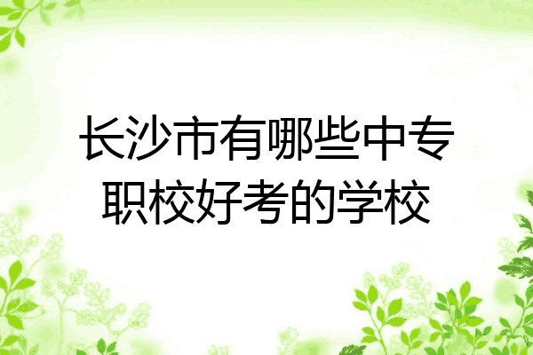 长沙市有哪些中专职校好考的学校