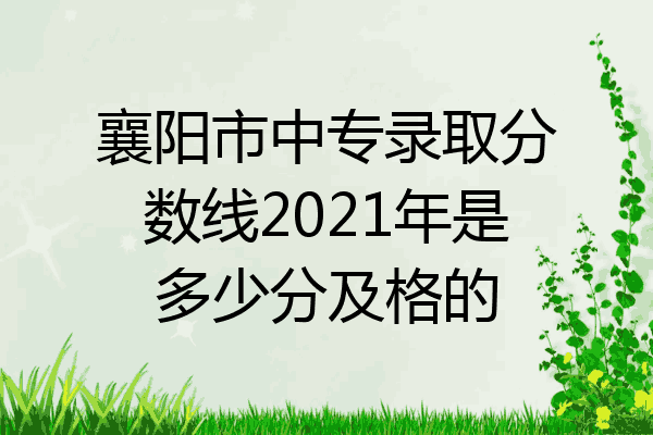 襄阳市中专录取分数线2021年是多少分及格的