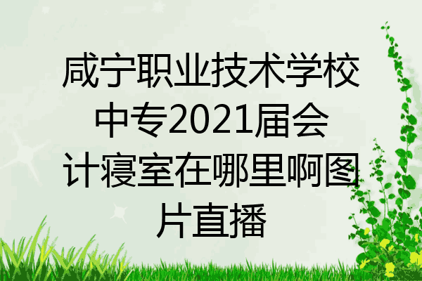 咸宁职业技术学校中专2021届会计寝室在哪里啊图片直播