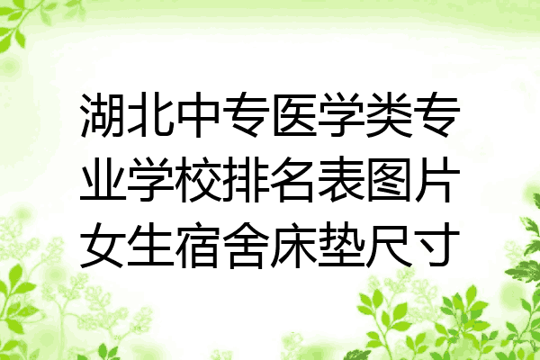 湖北中专医学类专业学校排名表图片女生宿舍床垫尺寸