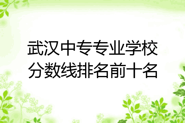 武汉中专专业学校分数线排名前十名