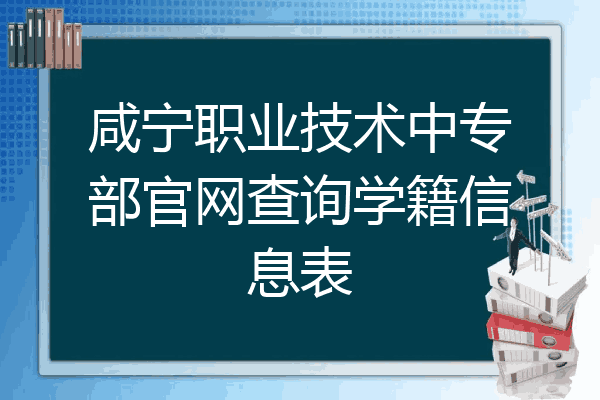 咸宁职业技术中专部官网查询学籍信息表