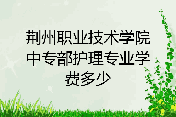 荆州职业技术学院中专部护理专业学费多少