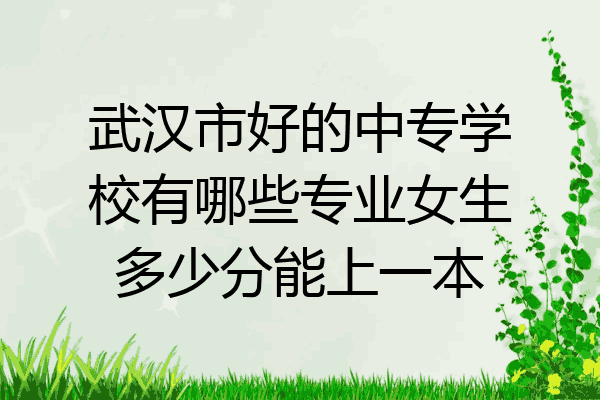 武汉市好的中专学校有哪些专业女生多少分能上一本