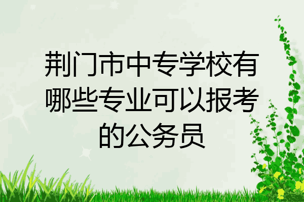 荆门市中专学校有哪些专业可以报考的公务员