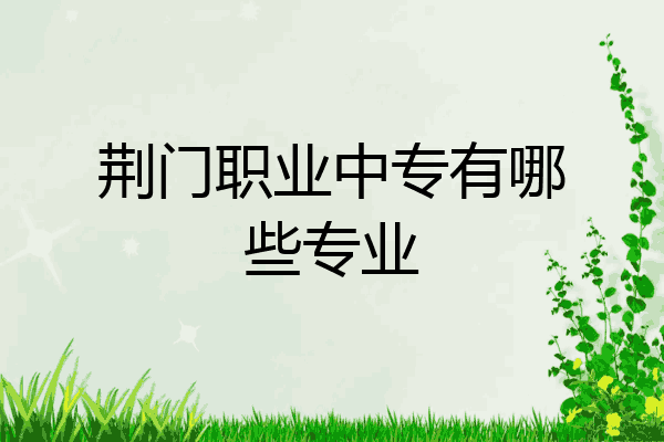 荆门职业中专有哪些专业