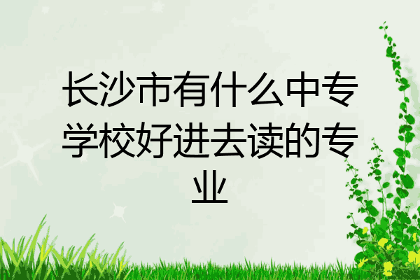 长沙市有什么中专学校好进去读的专业