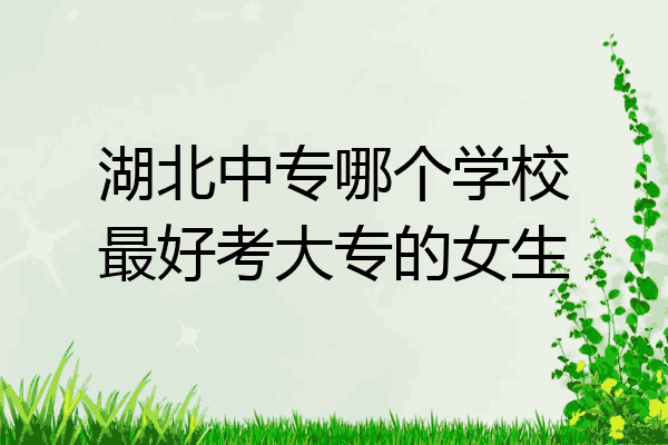 湖北中专哪个学校最好考大专的女生