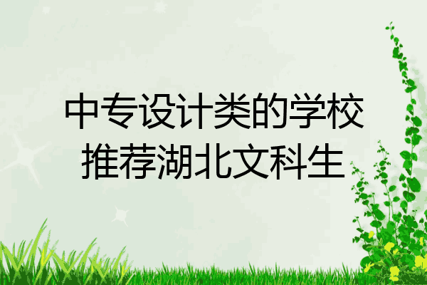 中专设计类的学校推荐湖北文科生