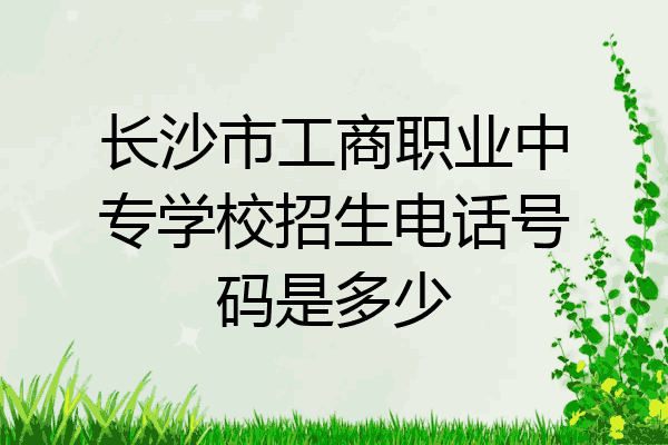 长沙市工商职业中专学校招生电话号码是多少