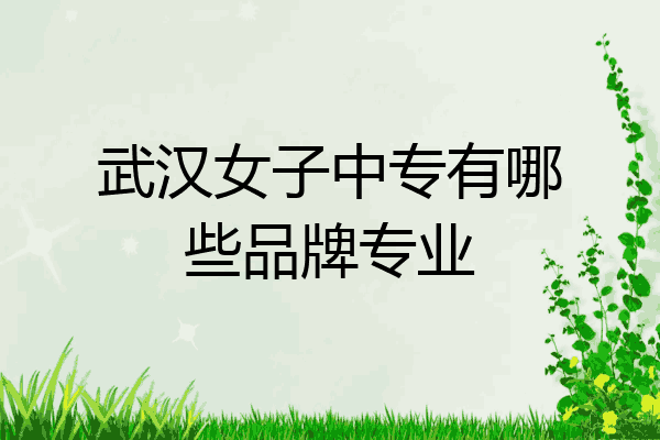 武汉女子中专有哪些品牌专业