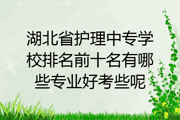 湖北省护理中专学校排名前十名有哪些专业好考些呢