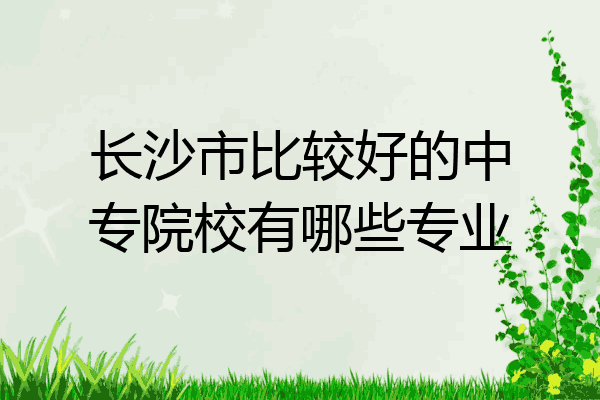 长沙市比较好的中专院校有哪些专业