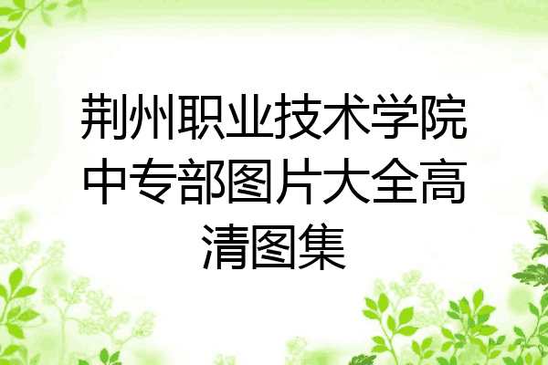 荆州职业技术学院中专部图片大全高清图集