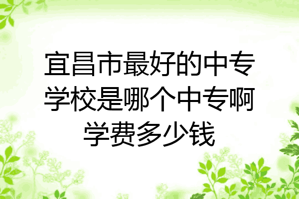宜昌市最好的中专学校是哪个中专啊学费多少钱