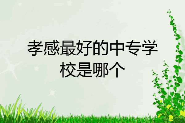 孝感最好的中专学校是哪个