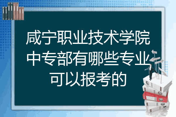 咸宁职业技术学院中专部有哪些专业可以报考的