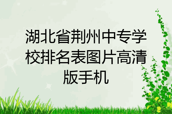 湖北省荆州中专学校排名表图片高清版手机