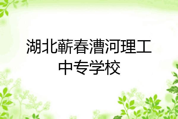 湖北蕲春漕河理工中专学校