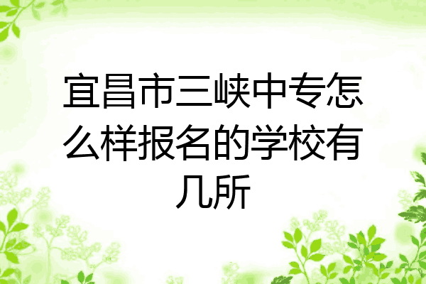 宜昌市三峡中专怎么样报名的学校有几所