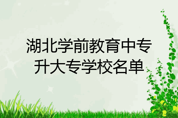 湖北学前教育中专升大专学校名单