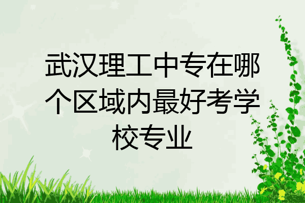武汉理工中专在哪个区域内最好考学校专业