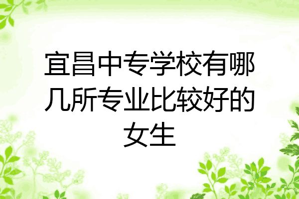 宜昌中专学校有哪几所专业比较好的女生