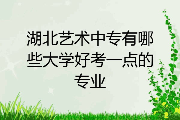 湖北艺术中专有哪些大学好考一点的专业