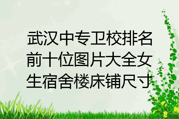 武汉中专卫校排名前十位图片大全女生宿舍楼床铺尺寸