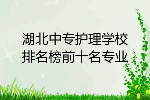 湖北中专护理学校排名榜前十名专业