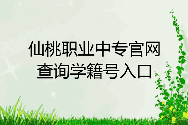仙桃职业中专官网查询学籍号入口