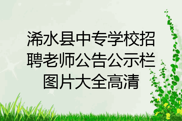 浠水县中专学校招聘老师公告公示栏图片大全高清