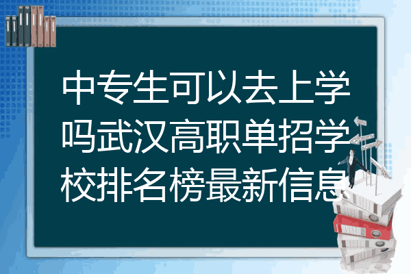 中专生可以去上学吗武汉高职单招学校排名榜最新信息