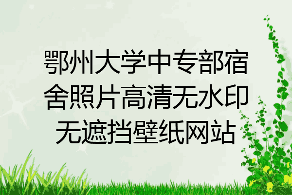 鄂州大学中专部宿舍照片高清无水印无遮挡壁纸网站