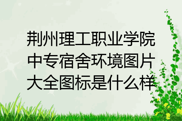 荆州理工职业学院中专宿舍环境图片大全图标是什么样