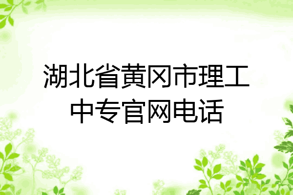 湖北省黄冈市理工中专官网电话