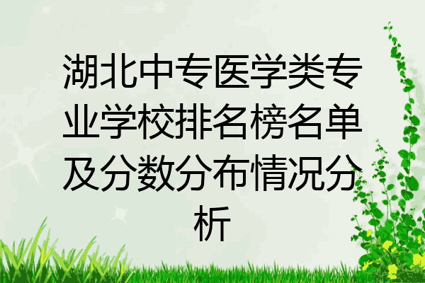 湖北中专医学类专业学校排名榜名单及分数分布情况分析