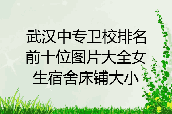武汉中专卫校排名前十位图片大全女生宿舍床铺大小
