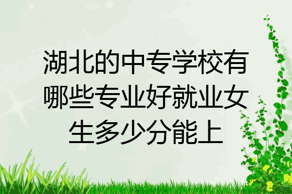 湖北的中专学校有哪些专业好就业女生多少分能上
