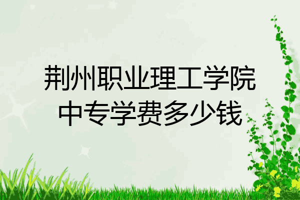 荆州职业理工学院中专学费多少钱