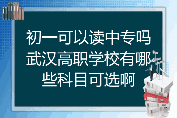 初一可以读中专吗武汉高职学校有哪些科目可选啊